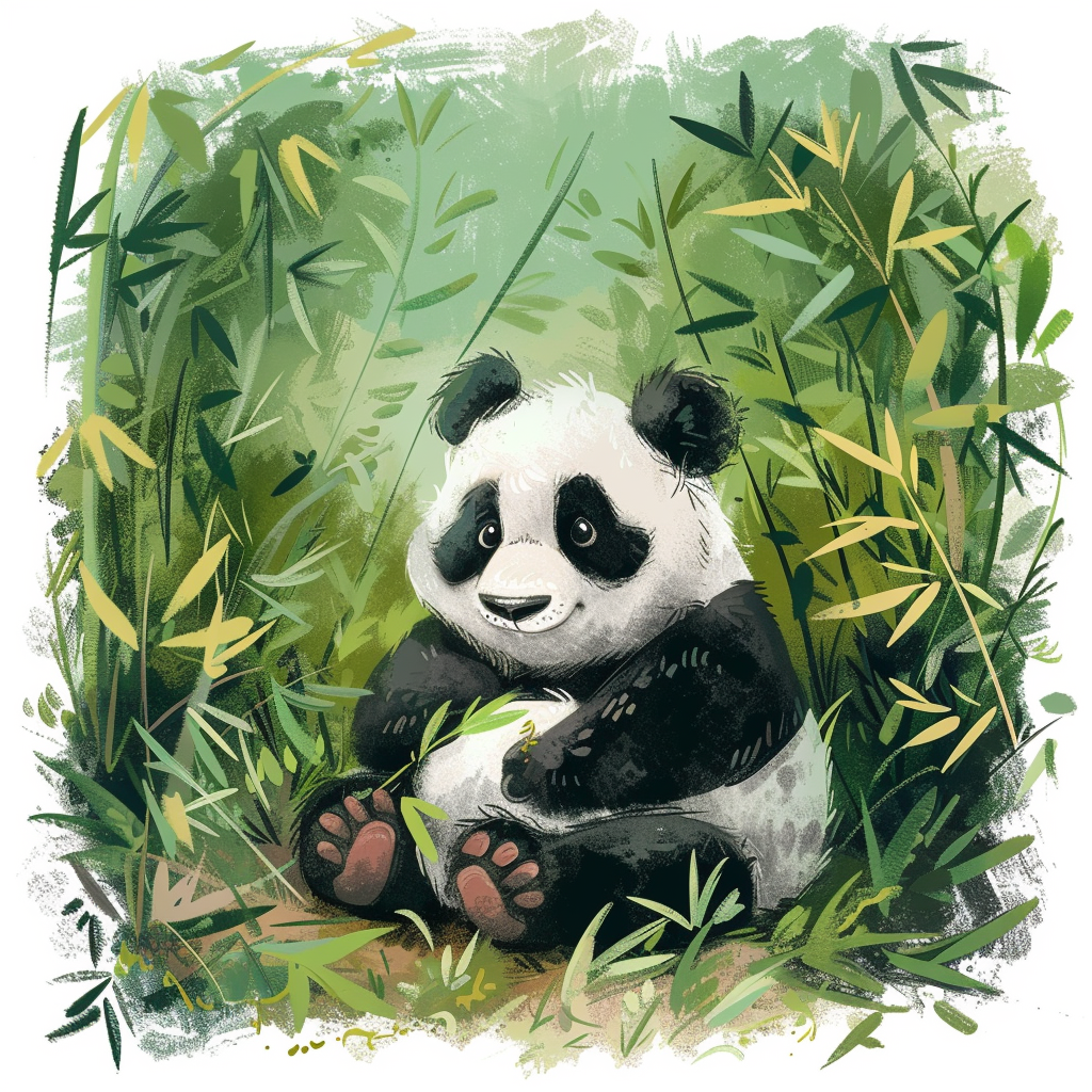 Un panda mignon